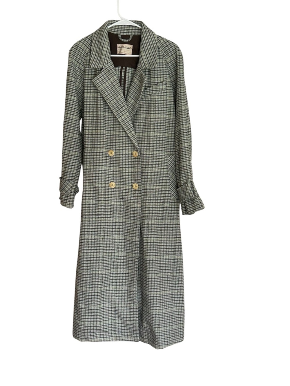 We The Free Long Wool Blend Duster Coat Oversized